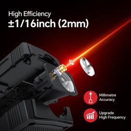 Noyafa Laser Measure, 262 Ft Digital Laser Distance Meter with 2 Bubble Levels, Rechargeable Laser Measurement Tool with Ft/in/M, Backlit LCD with Mute Function, Measure Distance, Area and Volume