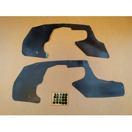Set of Splash Shields with Clips for Toyota Tacoma 1995-2004 All Models (Fender Liners, Aprons, Guards, Skirts, Seals)