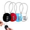 Combination Padlock,4 Pcs Combination Padlocks Small Padlock with Combination 3