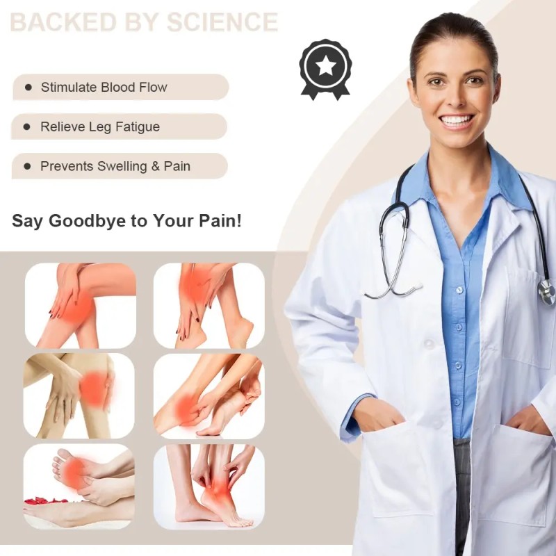 10 Pares Calcetas Compresión U Alivia Varices Y Circulación