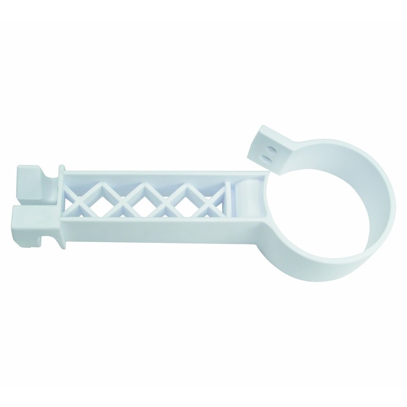 Field Guardian Pipe Clamp Insulator, White