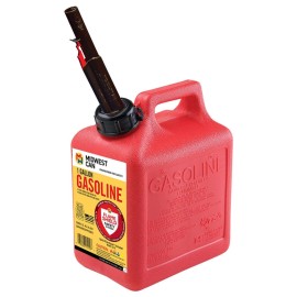 Quick-Flow Spout Midwest Can 1210 Auto Shut Off Gasoline Can - 1 Gallon