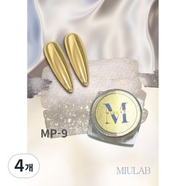 Miyu Lab Crystal Nail Powder, 4 pieces, MP-9 / 미유랩 크리스탈 네일 파우더, 4개, MP-9