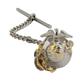 USMC Marine Corp Anodized 2 Tone Officer Tie Tac