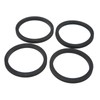 4PCS Silent Crossover Rings Rubber Vehicle Shock Damping Pads Replacement