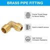 PATIKIL 90 Degree Elbow Brass Pipe Fittings, 5/8" Male Flare