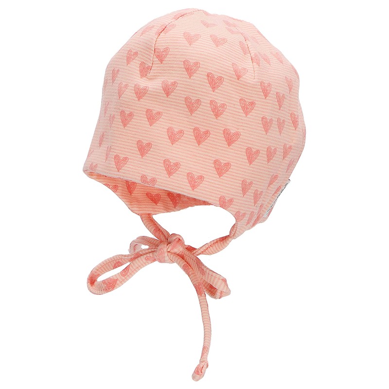 Sterntaler Girls' Beanie Hearts Hat, pink
