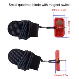 EVTSCAN 2 Pcs Universal Magnet Treadmill Safety Key Replacement, with Cord and Clip, for Emergency Stop, Preventing Accidents