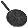3 Round Holes Non Stick Coating Eggs Frying Pan Home