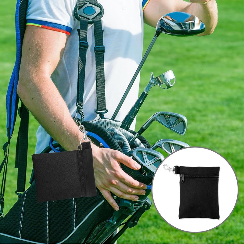 Golf Tee Bag, 2Pcs Golf Tee Pouch Golf Tee Bag