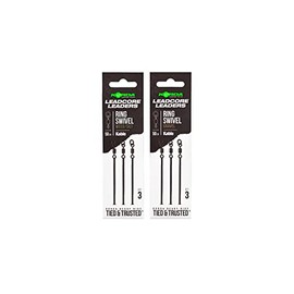 Korda Tackle Kable Leadcore Leader Ring Swivel 50cm - Heavy-Duty Carp Fishing Leader, Gravel Brown, Ready-Tied, Strong Sinking Leadcore, Compatible with Korda Lead Clips, Inline Leads, & Running Rigs