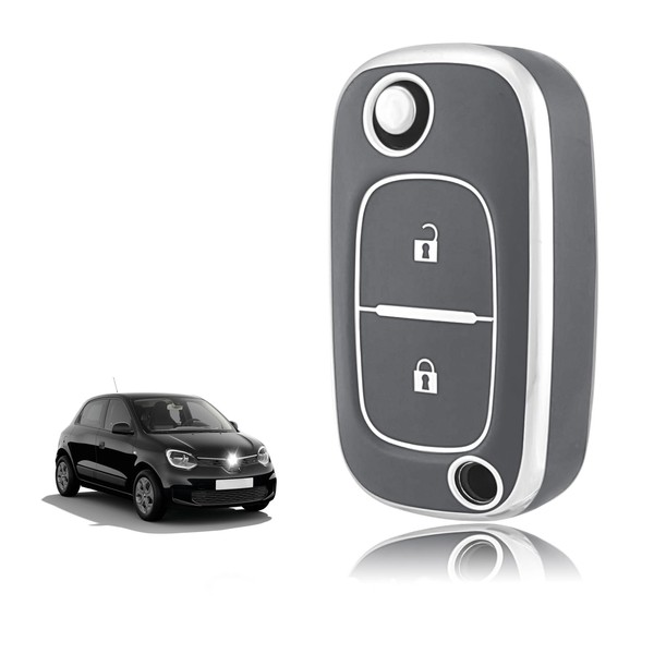 TOOMUME Key Case TPU Car Key Case Fits Renault Trafic