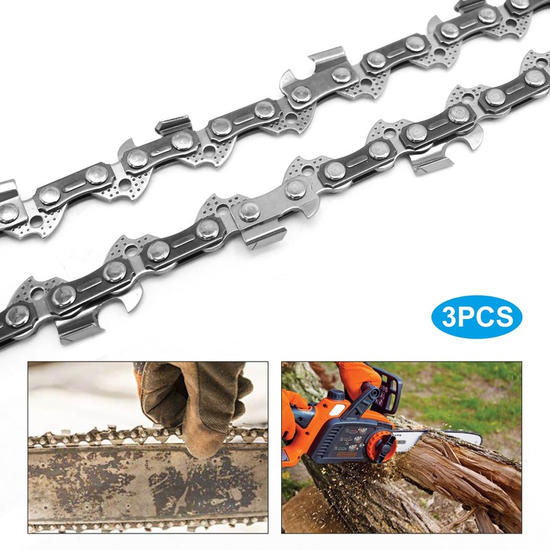 Ollanoos 3Pcs Chainsaw Chains 16 Inch (40cm) Bar, 56 Drive