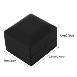 Caja de Regalo de joyería con luz LED Collar Pulsera Anillos Colgante Estuche de Almacenamiento para la Propuesta de Boda Compromiso del día de San Valentín Cumpleaños Encantos