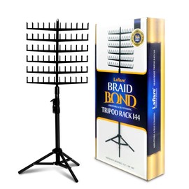 Laflare Standing Braid Hair Organizer – 144 Pegs Hair Extension Holder, Divider & Display Stand for Hair Braiding, Height Adjustable Rack, Easy to Assemble