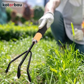 KOTARBAU® Mini Cultivator 90 mm Working Width Flower Claw Flower Rake Cultivator for Loosening the Soil Weeding Cultivator for Weeds Garden Tool for Garden Care Small Rubber Hand Cultivator Garden