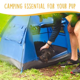 Canine Canyon Luna Portable Dog Tent, Indoor/Outdoor Dog House for Camping, Waterproof Cat and Dog Tents with Zippered Door and Mesh Windows for Airflow and Ventilation for Beach, Backyard