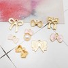 Julie Wang 40PCS Alloy Enamel Bowknot Charms Pink Bow Charm