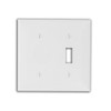 Leviton WH WP 2G 1TGL/1 BLANK STRAP MNT, 80706-W, White