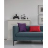 24x24 Throw Pillow Cases Purple: 2 Pack Cozy Soft Velvet