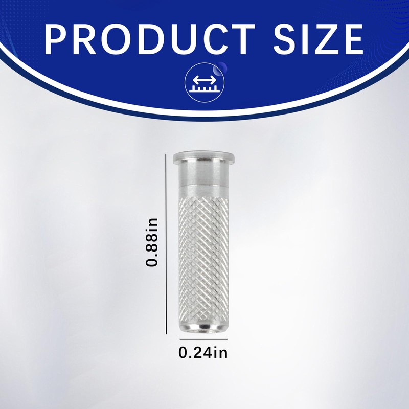KURUGEILI - Insertos de flecha de aluminio de .244/6.2 mm,