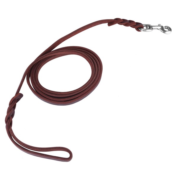 Acouto Pet Dog Leash Safety Rope Cowhide and Leather Belt
