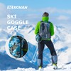 XCMAN Ski Goggle Case, Rigid EVA Hard Snow Goggle Case