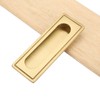 ViaGasaFamido Recessed Handle, Brass Cabinet Hardware Flush Pull, Recessed Invisible