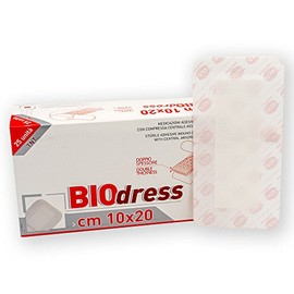 FARMA SERVICES 25 Stück Pflaster Bio Dress 10x20 cm hypoallergener Wundverband steril Wundpflaster steriler RA076