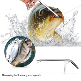 Stainless Steel Fish Hook Remover Pro Fishing Extractor Removing Clamp Tool