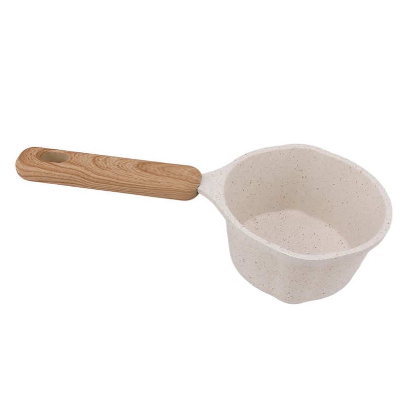 Nonstick Small Pot Small White Sauce Pan Flat Bottom Milk