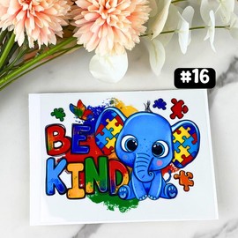 UV DTF DECALS, 4" height, Cup Decals, Cup Stickers, Cup Decor:_#16B - Autism Mom (like a normal mom...)