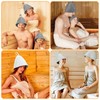 XTUDOU® 4-Piece Sauna Hat Set, Sauna Hat, Sauna Hat for
