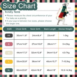 Hjumarayan Dog Jumper - Vintage Dog Jumper Small Dogs with Harness Hole Colour Blocking Dog Jumper Small Dog Turtleneck Jumper Dog with Legs Warm Dog Jumper Green S