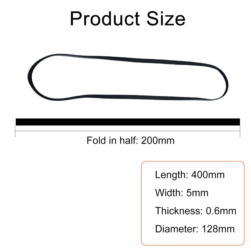 vgggrd Machine Belt, Rubber Record Belt, Compatible with Turntables, Replacement