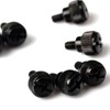 GAOHOU 10pcs New Computer Case Thumb Screws Black Size:6# 32X5mm
