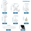 VooGenzek 72 PCS Frame Hook, Picture Hanging Hook, White Non-Trace