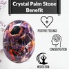 Dreamy Amethyst Palm Stone - Healing Crystal