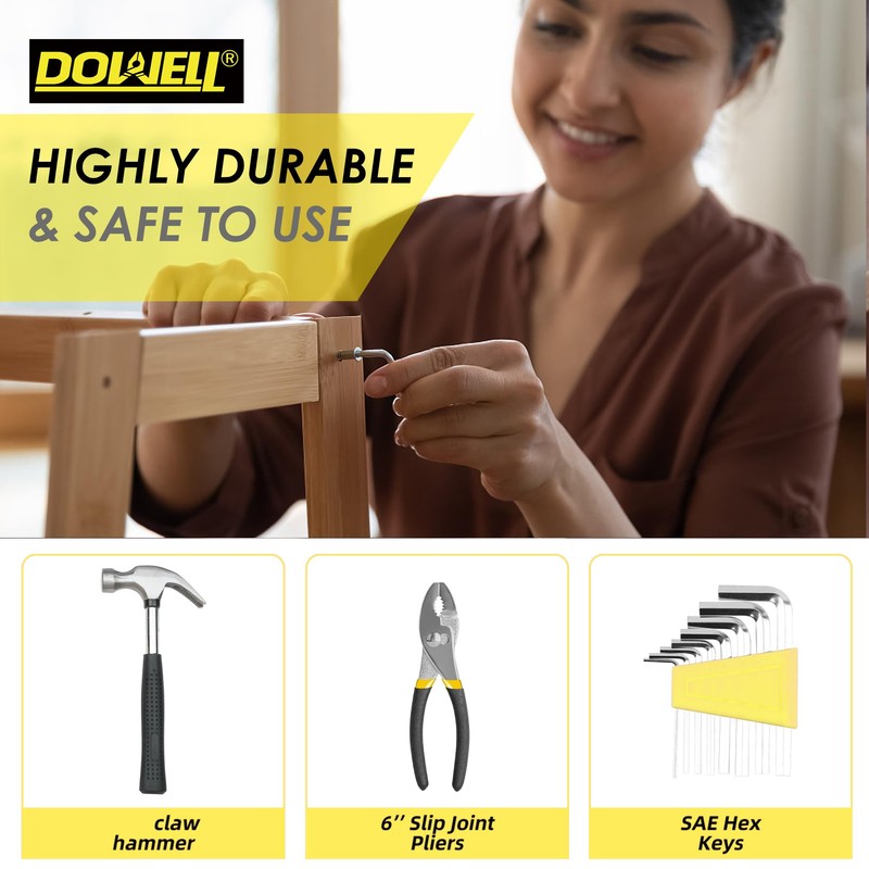 DOWELL 40 Pcs Home Tool Kit General Household Hand Small