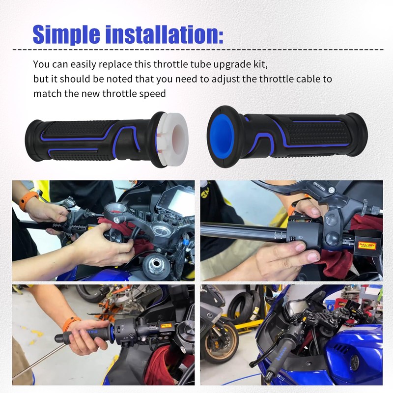 Throttle Tube Upgrade Assembly Compatible with Yamaha,Kawasaki,Ninja,Make The Throttle Respond