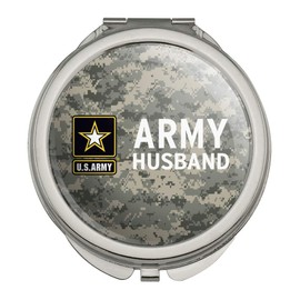 U.S. Army Husband Compact Travel Purse Handbag Makeup Mirror