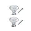 Yesmin Crystal Door Knobs,2 Pcs 30MM Crystal Drawer Carbinet Door