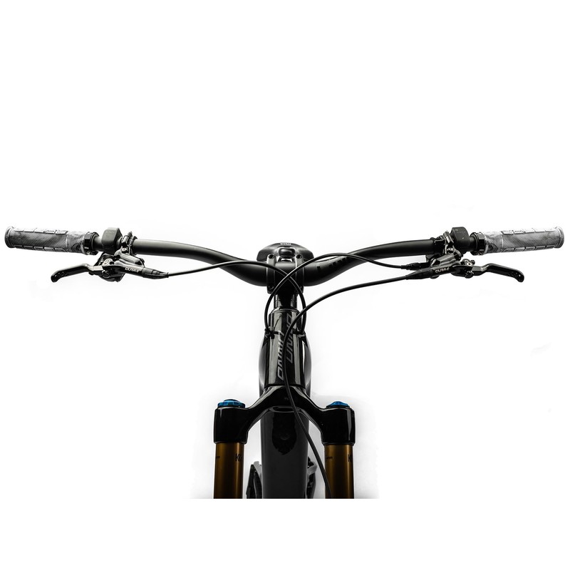 All Mountain Style AMS Rise Bicycle Lock-on Handlebar Grips, White