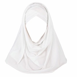 Women Solid Color Muslim Turban Hijab Cap Long Hejab One Piece Islamic Head Scarves Shawl Wrap