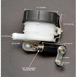 Front Brake Reservoir Fluid Bottle Motorcycle Master Cylinder with universal Bracket Universal Honda Suzuki Kawasaki Yamaha