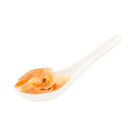 4.75" Voga Melamine Asian Soup Spoon, Small, White - 10ct Box - Restaurantware