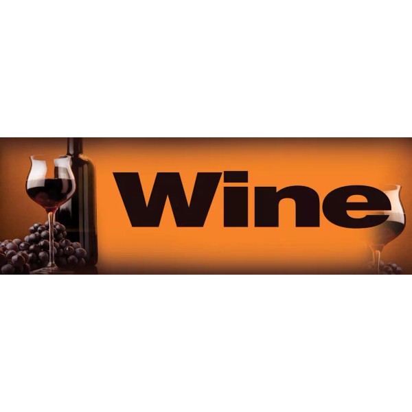 FeatherFlagNation 2ft x 6ft WINE (og) Vinyl Banner 2'x6' -Alt