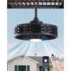 RRDEFSD Outdoor Ceiling Fans with Light for Patios, 20" Weatherproof