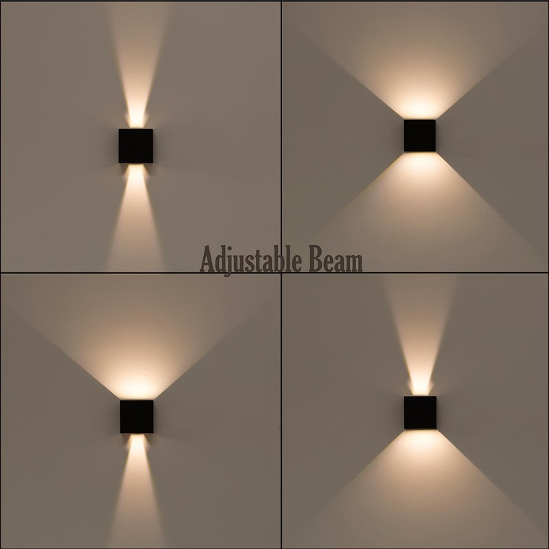 Quickway Imports Modern Wall Sconce LED Waterproof Wall Lamp Aluminum