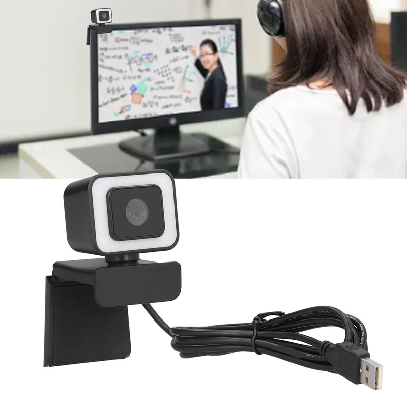 USB Webcam 1080p 30fps 360° Rotation HD USB Camera with